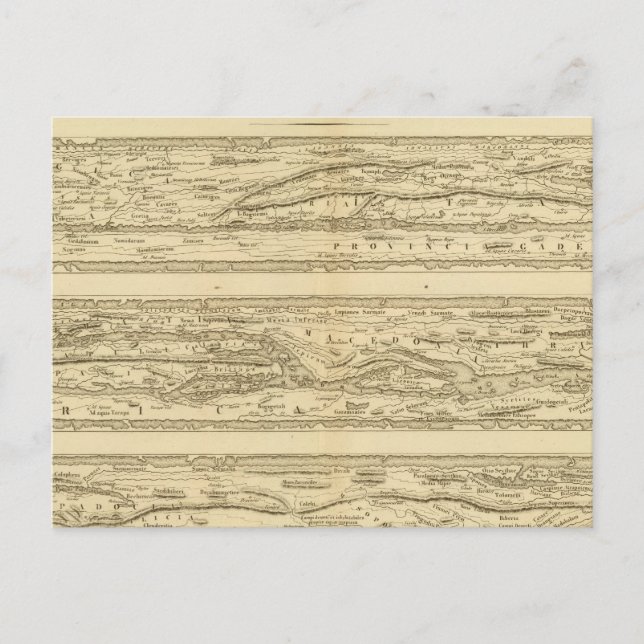 Postale Peutinger de carte dite théodosienne Table (Devant)