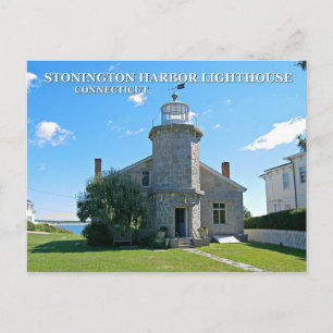 Postale Phare de Stonington Harbour, Connecticut Carte pos
