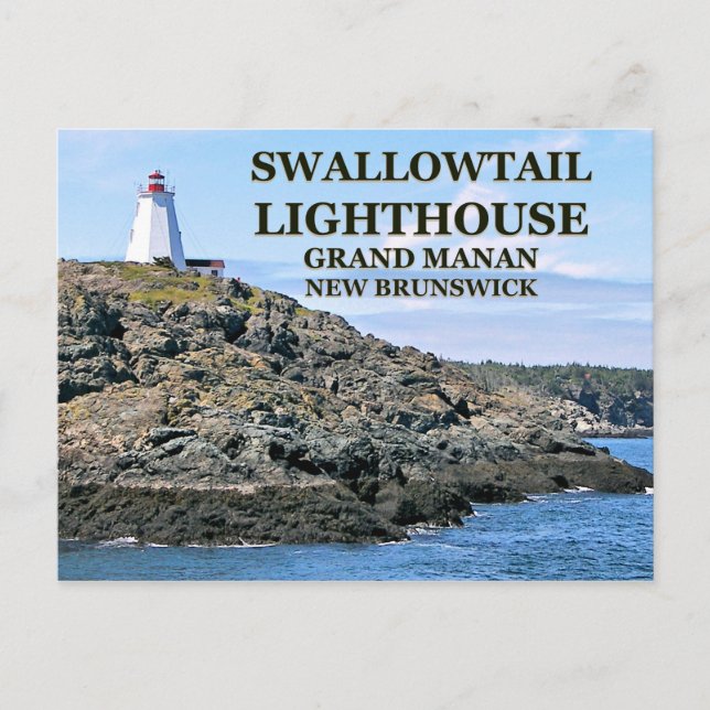 Postale Phare de Swallowtail, Grand Manan N.B. Carte posta (Devant)