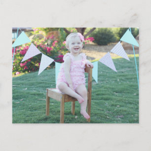 Postale Photo Anniversaire Carte de remerciements