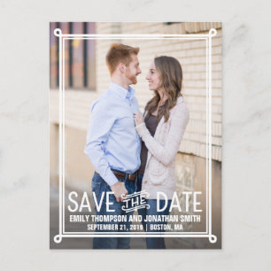 Postale Photo Enregistrer La Date Carte Postale, Portrait 