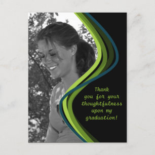 Postale Photo personnalisable - Carte de remerciements de 