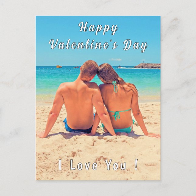 Postale Photo personnalisée Carte Saint-Valentin Concevez  (Devant)