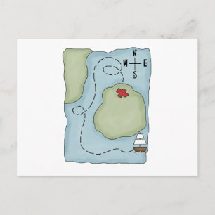 Postale Pirates ・ Carte des pirates