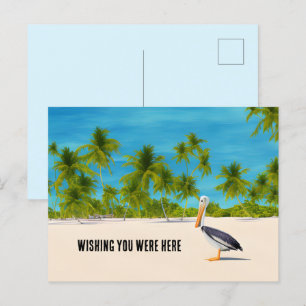 Postale Plage Plage Palmiers Pelican Ocean View Carte post