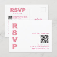 Plan Gras Type RSVP Code-barres Enceinte Carte pos
