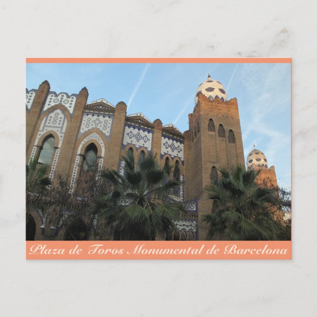 Postale Plaza de Toros Monumental, Barcelone, Carte postal (Devant)