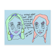 Plus grand le cerceau | Impression de carte postal