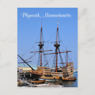 Postale Plymouth Massachusetts Mayflower Ship Carte postal