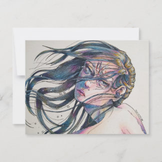 Postale Poignant Art Series 11 de 11 Taille de carte posta