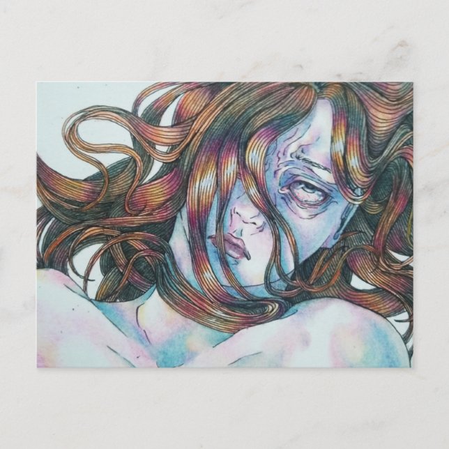 Postale Poignant Art Series 7 de 11 Taille de carte postal (Devant)