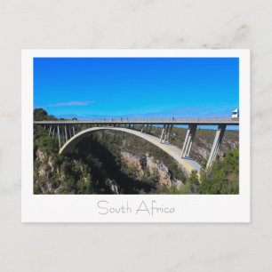Postale Pont Bloukrans Tsitsikamma Afrique du Sud Carte po
