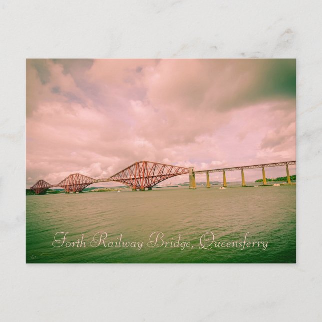 Postale Pont ferroviaire Forth près d'Édimbourg, carte pos (Devant)