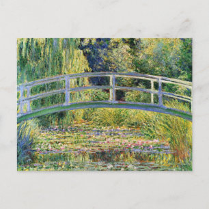 Postale Pont japonais Monet avec nappes d'eau Carte postal