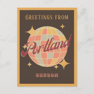 Postale Portland Oregon USA Retro Vintages Greets Carte po