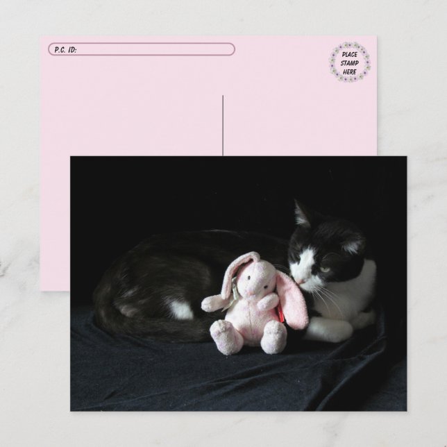 Postale Post-croisement Certains Lapin M'Aime - Carte Post (Devant / Derrière)