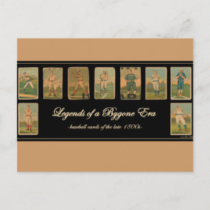 Postale Poster antique de la carte de baseball vintage