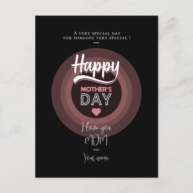 Postale Pour quelqu'un très spécial carte de feuille (Devant)