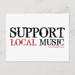 Postale Prise en charge de la musique locale - Carte posta
