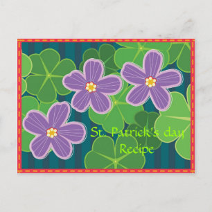 Postale Promesse - Carte de recette de mon parti