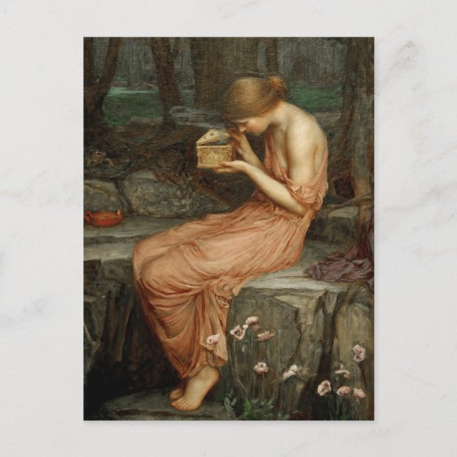 Postale Psyche Ouverture de la carte Golden Box Waterhouse (Devant)