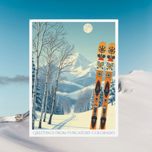 Postale Purgado Colorado Durango station de ski Carte post