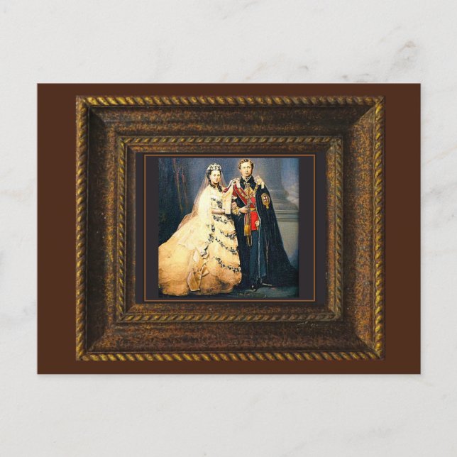 Postale Queen Victoria Portrait Mariage Imprimer carte pos (Devant)