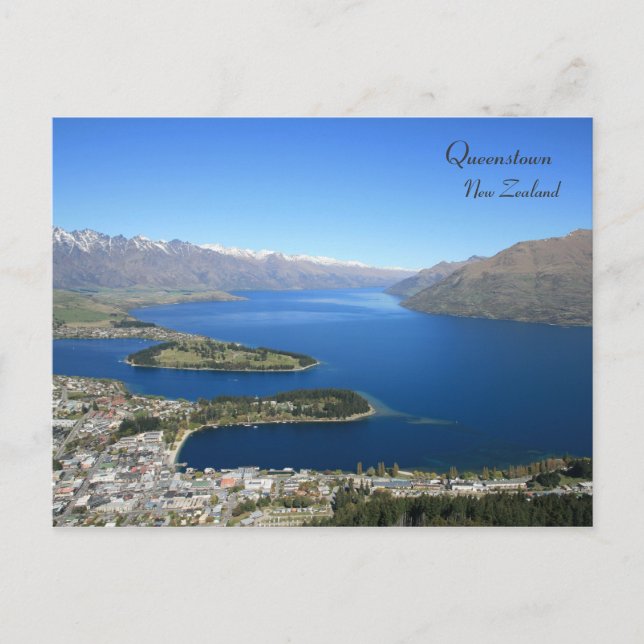 Postale Queenstown de Bob's Peak, Nouvelle-Zélande - Carte (Devant)