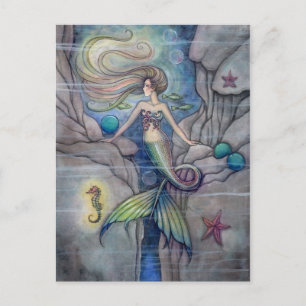 Postale Qu'est-ce qui se trouve sous la sirène et la carte