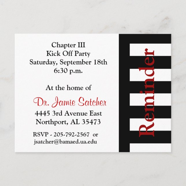 Postale Rappel Carte postale3 (Devant)