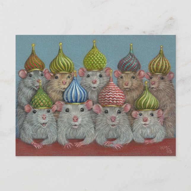 Postale Rat dans St Basil'oignon dôme casquettes carte pos (Devant)