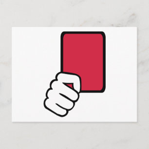 Postale Référence carte rouge