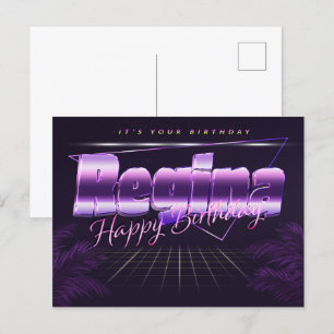 Postale Regina Nom Prénom Date de naissance de la carte po
