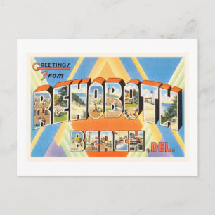 Postale Rehoboth Beach Delaware DE Vintage voyage Carte po