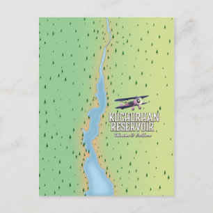 Postale Réservoir de Kuchurhan Ukraine & Moldavie Carte