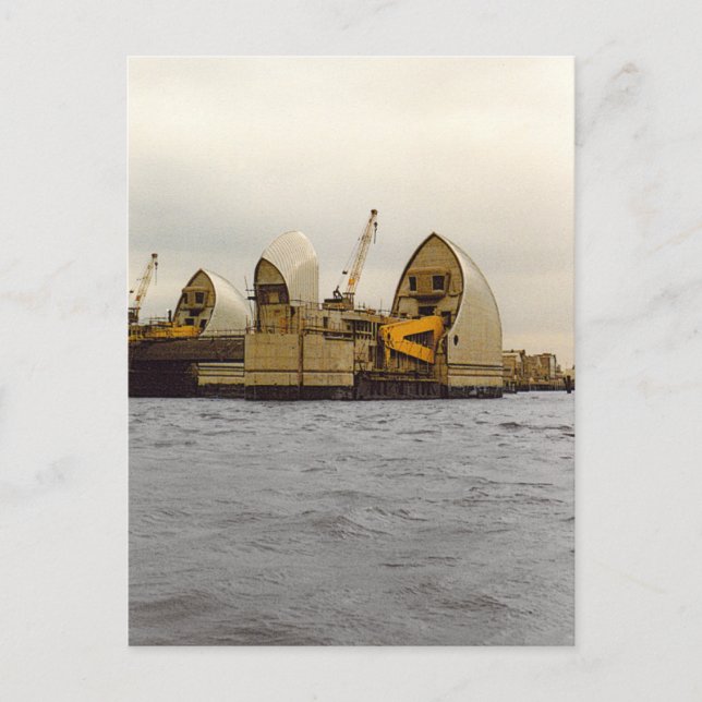 Postale River Thames Barrier London Construction Carte pos (Devant)