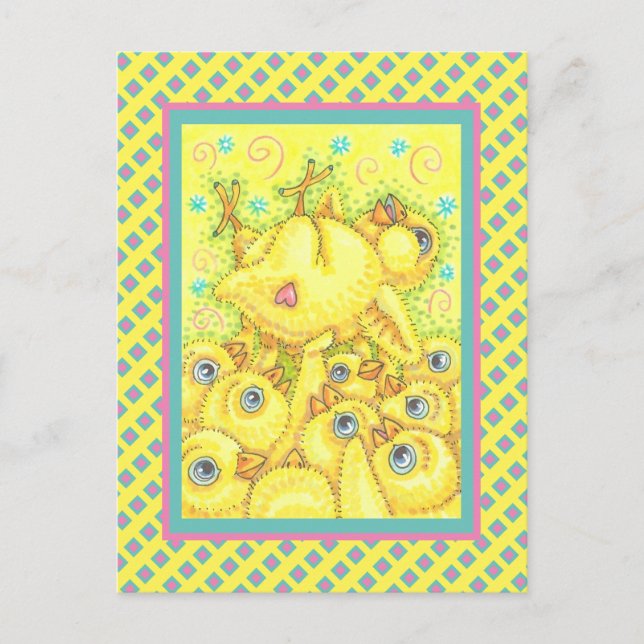 POSTALE ROCK N ROLL CHICK, CARTE POSTCARD PIT MOSH PRINTEM (Devant)
