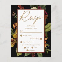 Rouge Rustique | Bouquet Floral Orange Carte de Ré