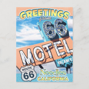 Postale Route 66 Aiguilles de voeux Californie Carte posta