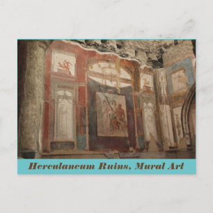 Postale Ruines Herculaneum, Art Mural, Italie Carte postal