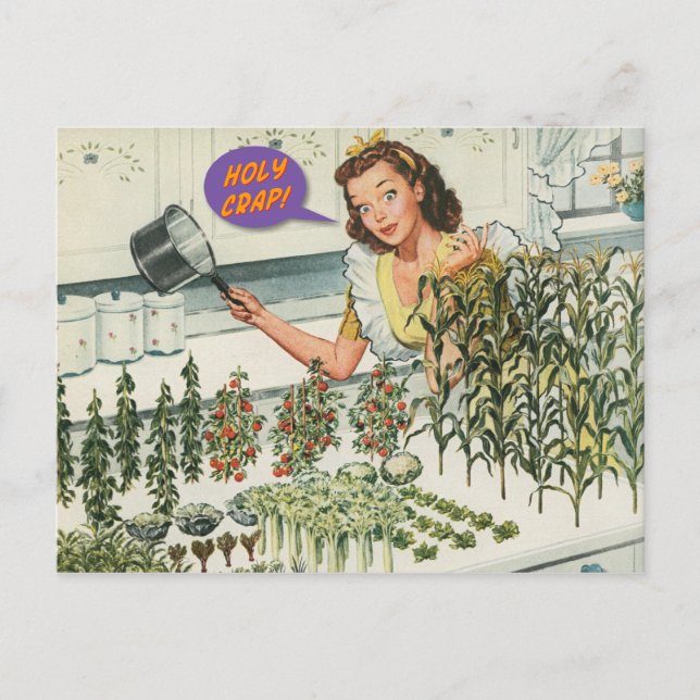 Postale Sacrée merde ! [drôle de carte postale] (Devant)