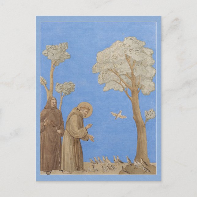 Postale Saint François prêchant aux oiseaux CC0582 Carte p (Devant)