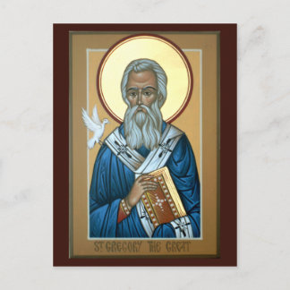 Postale Saint Grégoire la grande carte de prière