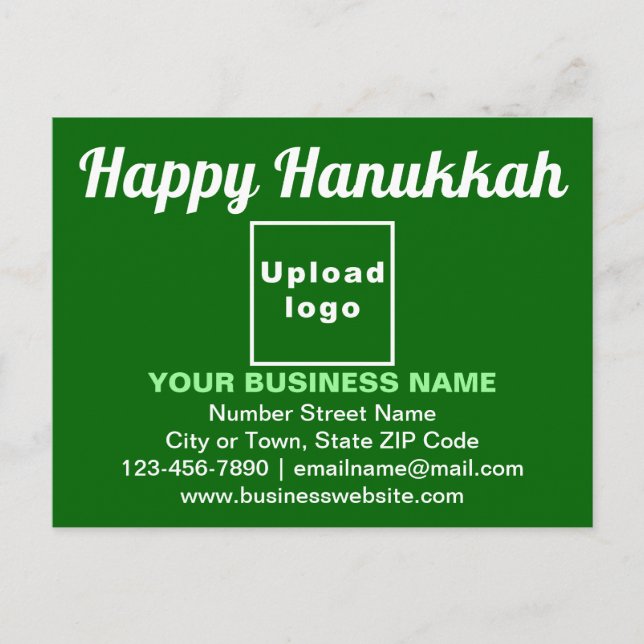 Postale Salutation des entreprises Hanoukka sur carte post (Devant)