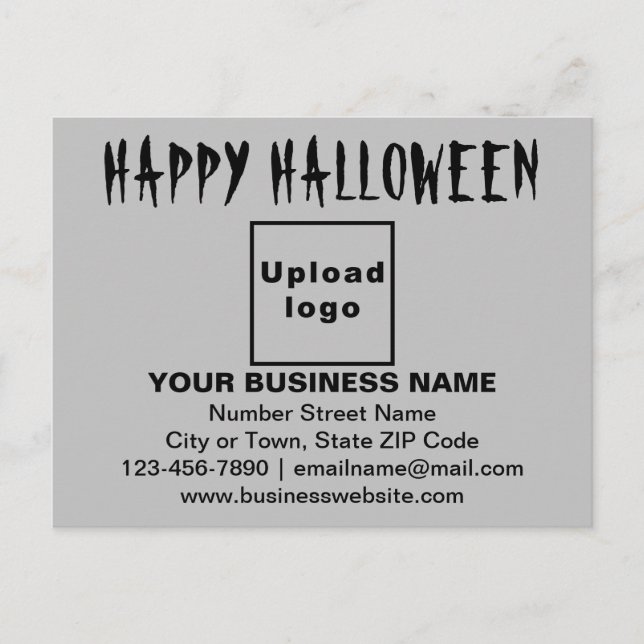 Postale Salutation d'Halloween d'affaires sur carte postal (Devant)