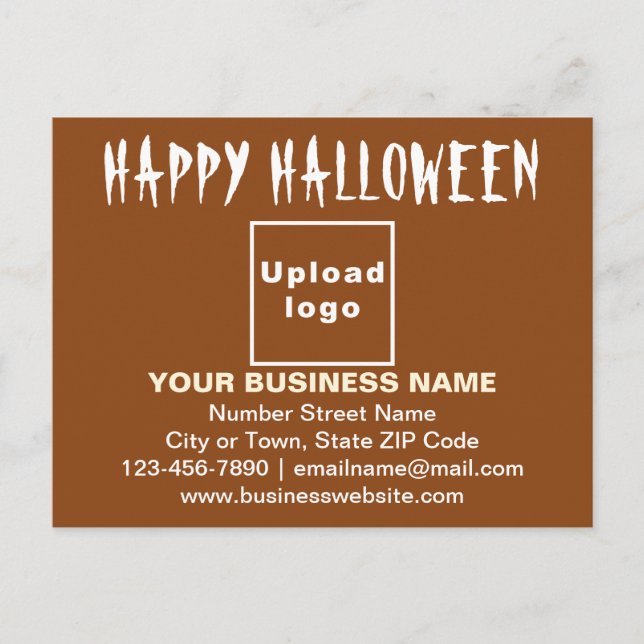 Postale Salutation d'Halloween d'affaires sur carte postal (Devant)