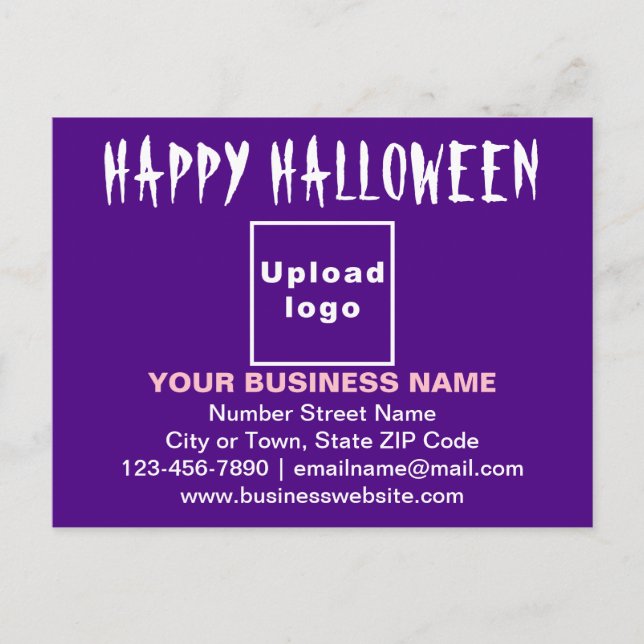 Postale Salutation d'Halloween d'affaires sur carte postal (Devant)