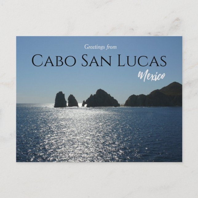Postale Salutations de Cabo San Lucas au Mexique Carte pos (Devant)