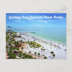 Postale Salutations De Clearwater Beach, Floride Carte Pos