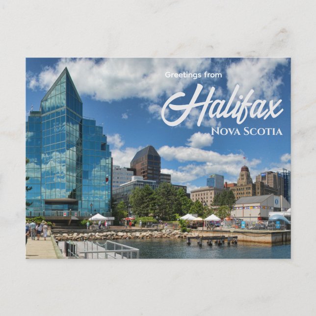 Postale Salutations de Halifax Nouvelle-Écosse Carte posta (Devant)